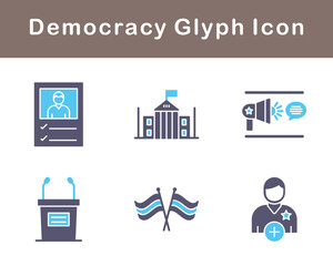 Democracy Vector Icon Set