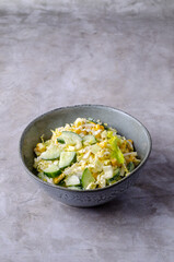 Raw vegetable salad