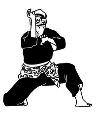 Professional Athlete Pencak Silat in Perform.