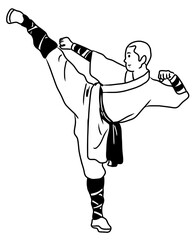 Kung Fu Shaolin Martial Art in Perform 