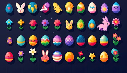 Happy Easter Background, Generative Ai