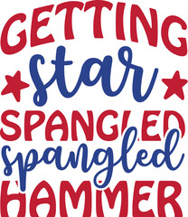 Getting Star Spangled Hammer SVG