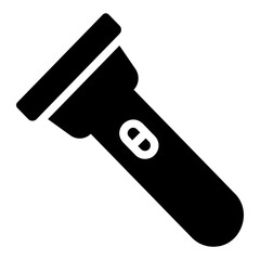 flashlight glyph icon