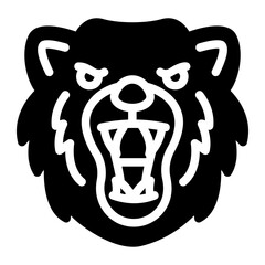 bear glyph icon