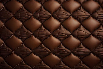 Elegance brown leather pattern. 
Generative AI.