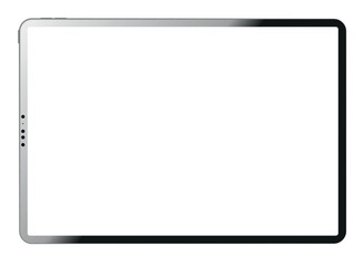 a modern tablet ipad drawn vector