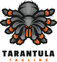 tarantula spider mascot logo