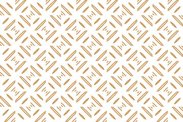 Seamless pattern with line and square for texture in gold color.