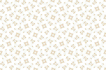 Wrapping paper texture in seamless style with gold color. Vector illustration with ornate motifs.