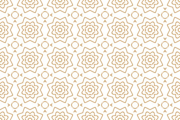 Seamless pattern in islamic style. Vector ornament use for ramadan wallpaper and background.