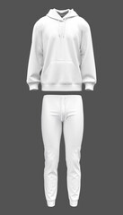 Men’s Tracksuit: Pullover hoodie and pants