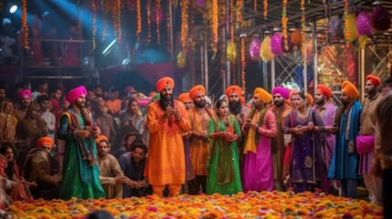 Explore the rituals and ceremonies of Vaisakhi Holiday festival in India, GENERATIVE AI