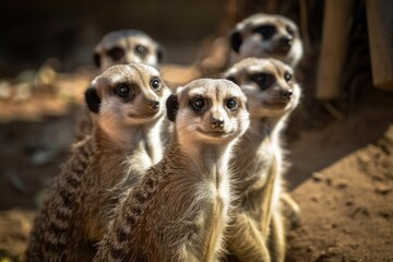 Fototapeta premium Meerkat. Generative AI