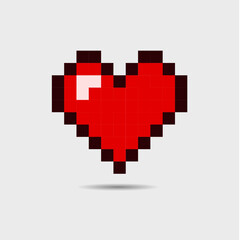 pixel heart pixel