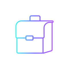 Work bag Business icon with blue duotone style. case, suitcase, briefcase, office, document, baggage, professional. Vector illustration