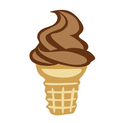 Soft ice cream chocolate