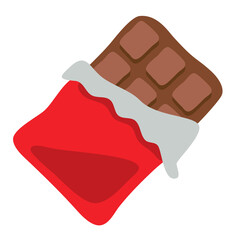 Chocolate wrapped red