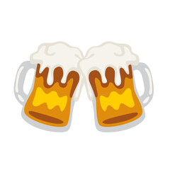 cute cartoon beer mug