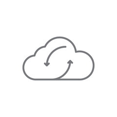 Sharing Business icon with black outline style. share, social, media, network, button, element, connection. Vector illustration