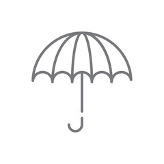 Insurance Business icon with black outline style. health, protection, care, safety, service, umbrella, secure. Vector illustration