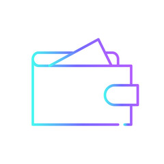 Wallet Business icon with blue duotone style. money, payment, cash, financial, pay, economy, atm. Vector illustration