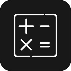 Obraz premium Calculation Business icon with black filled line style. calculate, finance, management, money, calculation, accounting, calculator. Vector illustration