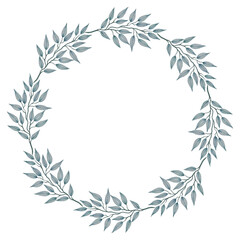 Floral wreath watercolor