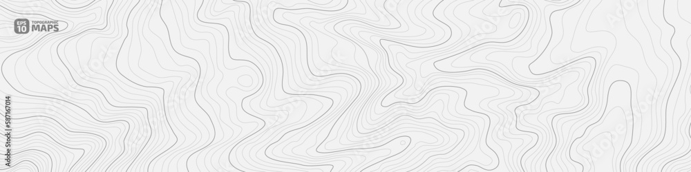Aufkleber the stylized height of the topographic contour in lines and contours. сoncept of a conditional geogr