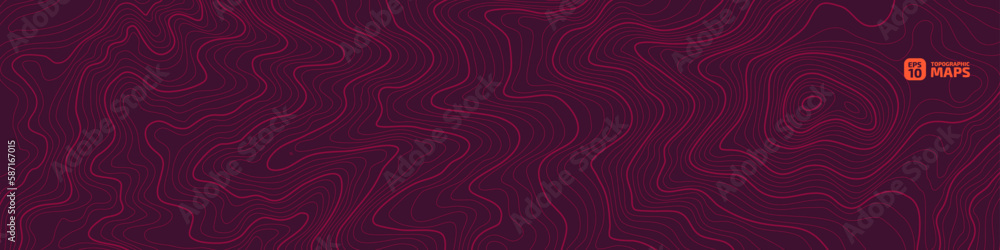 Aufkleber the stylized height of the topographic contour in lines and contours. the concept of a conditional g
