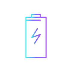 Power bank Eco friendly icon with blue duotone style. device, phone, charger, portable, energy, recharge, accumulator. Vector illustration
