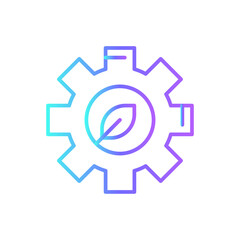 Energy managementEco friendly icon with blue duotone style. technology, green, environmental, recycle, environment, electricity, nature. Vector illustration