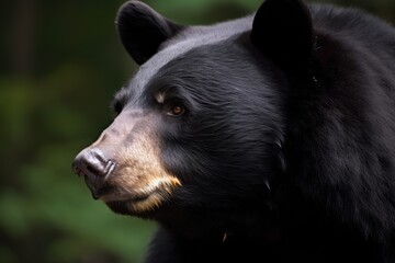 Native to North America, the American black bear (Ursus americanus) is a medium sized bear. Generative AI