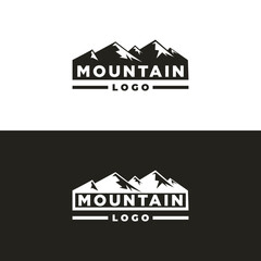 mountain logo template. vector illustration.