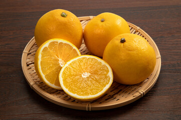 柑橘類のフルーツ、美生柑