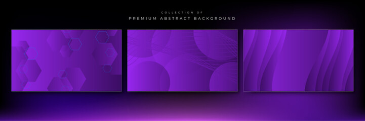 Vector abstract purple geometric shapes background