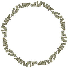 Floral wreath watercolor