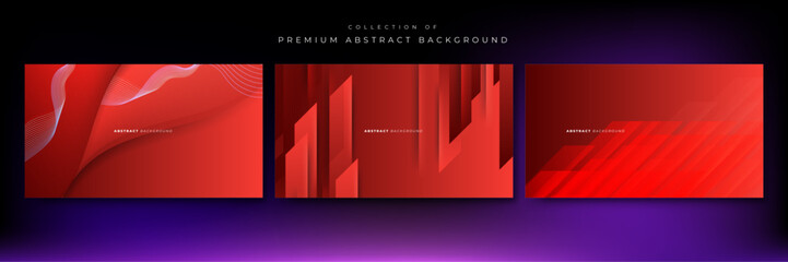Vector gradient dynamic red lines background