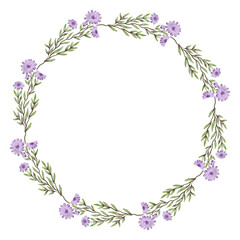 Floral wreath watercolor