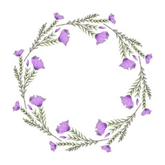 Floral wreath watercolor
