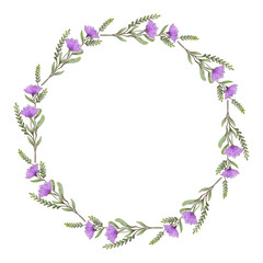 Floral wreath watercolor