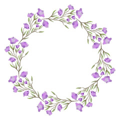 Floral wreath watercolor