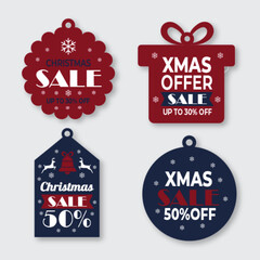 Christmas and New Year winter holiday sticker