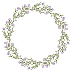 Floral wreath watercolor