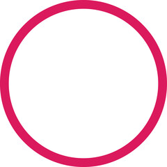 pink circle frame icon	