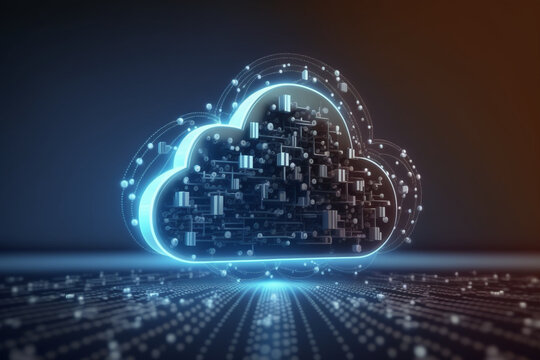 Digital cloud computing cyber security digital data network protection,  Generative AI	