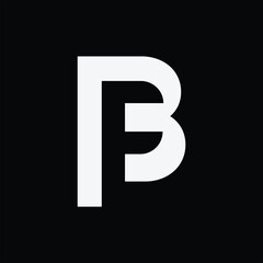 BF initial design logo template icon business