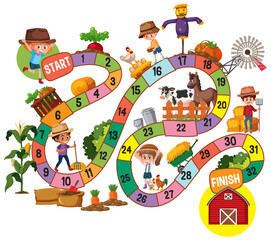 Snakes and ladders game template