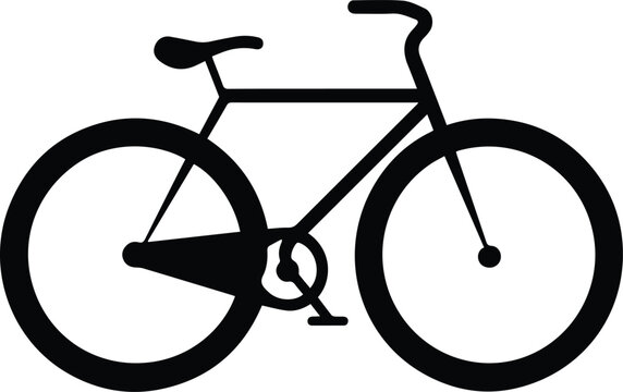 Bicycle Logo Monochrome Design Style
