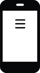 Smartphone Logo Monochrome Design Style

