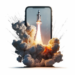 Rocket Launching from Smart Phone